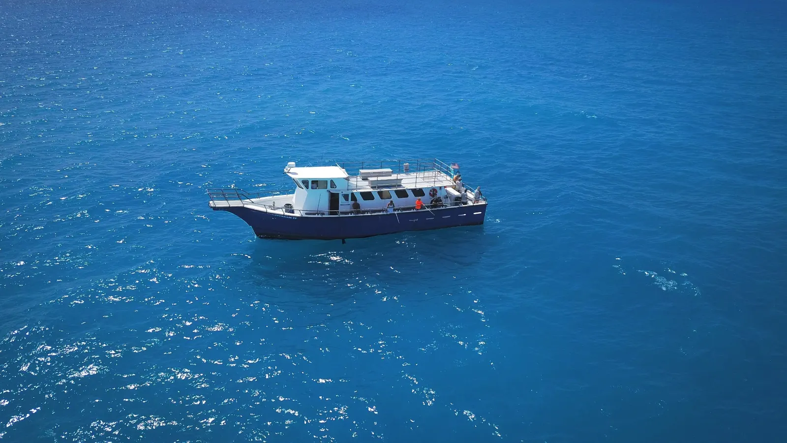 Gulfstream party boat fishing in Key West blue waters