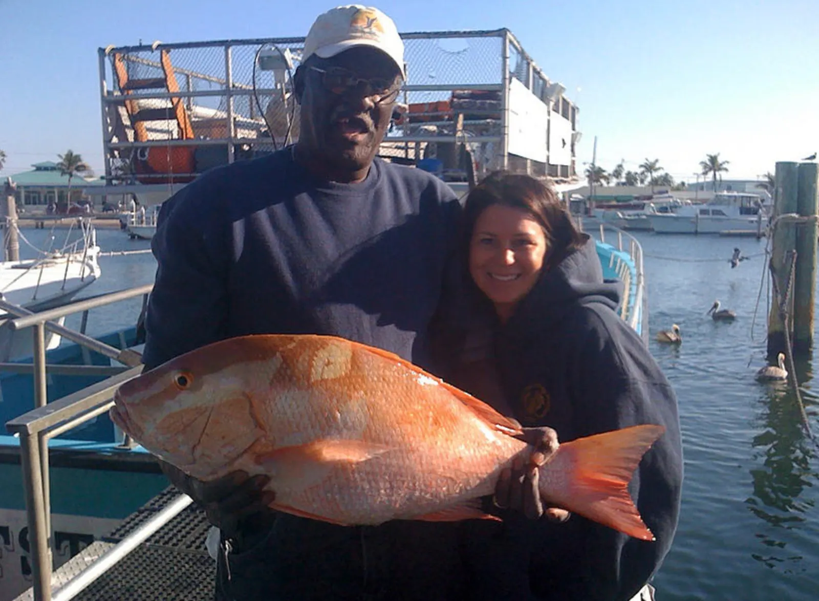 Mutton snapper catch on Gulfstream head boat Key West Florida