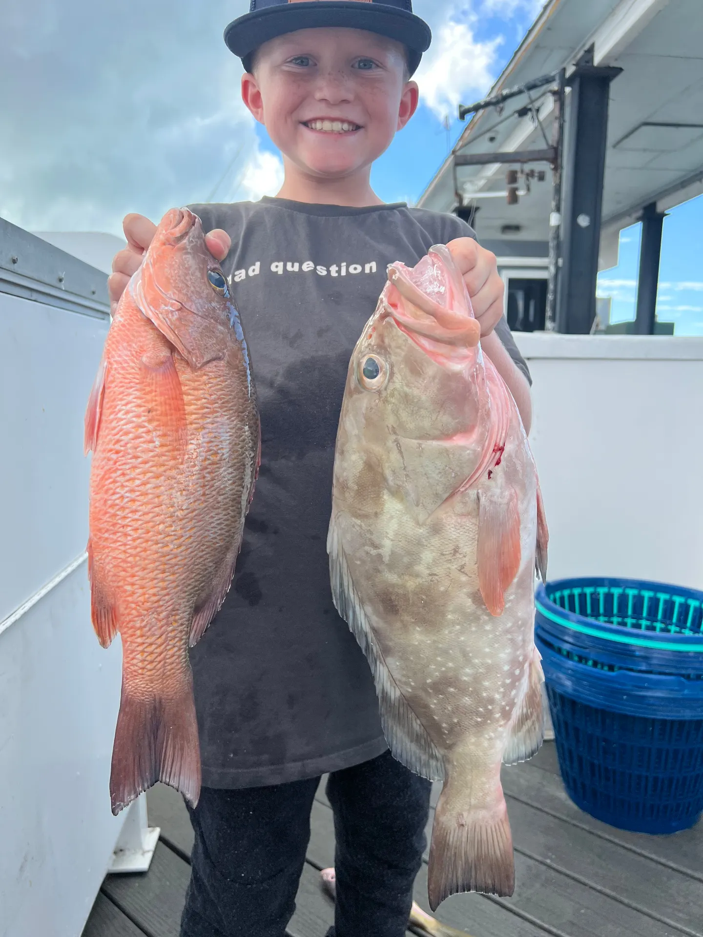 Ocean view with catch during Key West night fishing