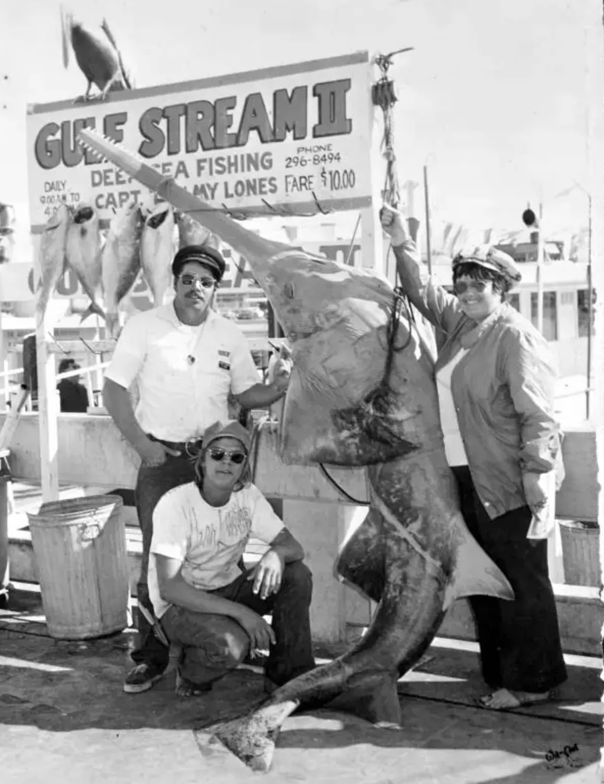 Record breaking fish catch on the Gulfstream in Key West Florida
