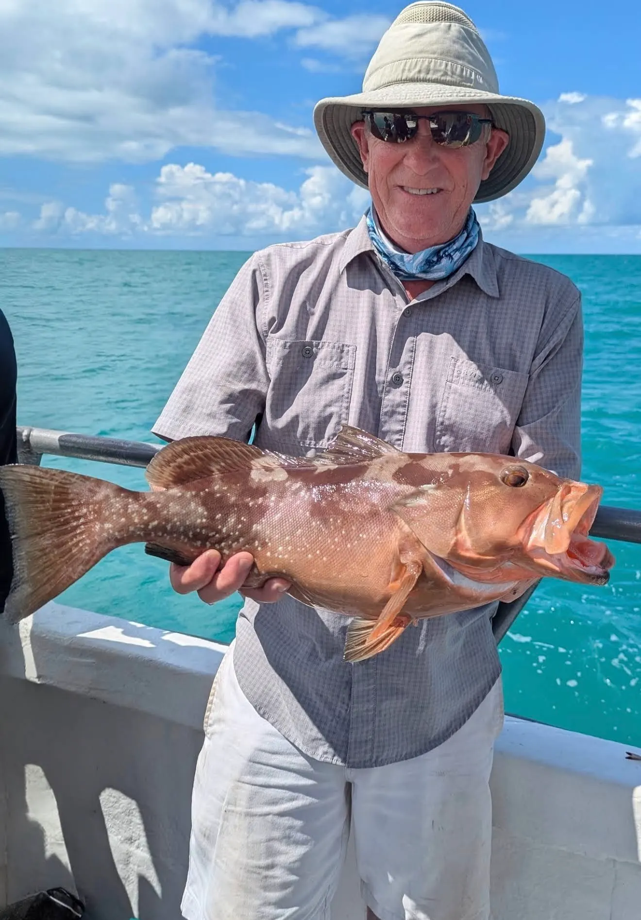 Red grouper caught aboard Gulfstream Fishing in Key West