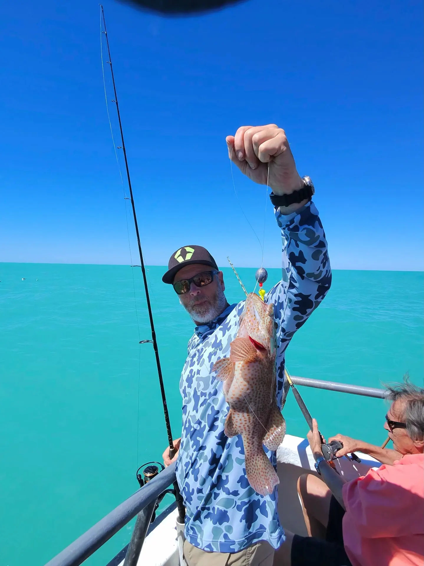 Red grouper caught reef fishing off Key West