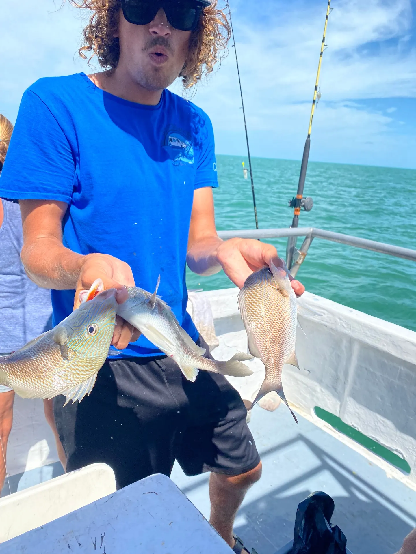 Snapper caught at sunset on Key West night fishing trip